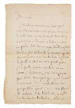 Lettre à la duchesse d'Angoulême [juin 1833], après son séjour auprès de la famille royale exilée.