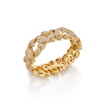 Gold, Diamond and Emerald Bracelet, France