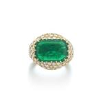 Emerald and diamond ring, 1960s