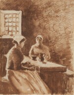 Deux femmes à table