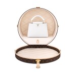 Urs Fischer Unique Edition White Taurillon Leather Artycapucines BB Gold-color Hardware and Its Custom Boîte Chapeau, 2022