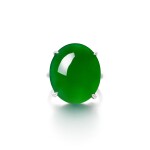 Superb and Rare Imperial Green jadeite ring | 罕有「帝王綠」翡翠戒指