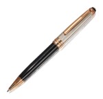 MONTBLANC | A LIMITED EDITION RESIN AND STERLING PLATED BALLPOINT PEN, CIRCA 2000