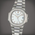 Nautilus, Reference 3800/1A-011 | A stainless steel wristwatch with date and bracelet | Circa 2000