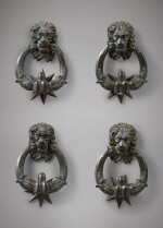 Four Doorknockers with the Heraldic Emblems of the Peretti Family