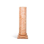 A cylindrical marble pedestal, Italian, 20th century | Colonne en marbre, Italie, XXe siècle