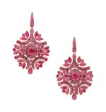 PAIR OF RUBY EARRINGS, MICHELE DELLA VALLE