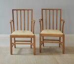EDWARD BARNSLEY | SET OF SIX CHAIRS AND TWO ARMCHAIRS