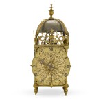 A Commonwealth brass lantern clock with alarm, John Samon, London, circa 1650 and later