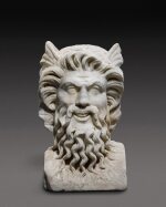 A Roman Marble Janiform Herm of a Young and Old Triton, circa 2nd Century A.D.