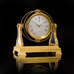 James McCabe No.448. An engraved gilt-brass eight-day desk chronometer, London, circa 1856