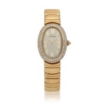 Baignoire, Ref. 1950  Yellow gold and diamond-set wristwatch with bracelet  Circa 2000