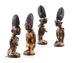 Quatre statuettes Ibeji, Yoruba, Nigeria | Four Yoruba Ibeji figures, Nigeria