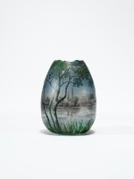 Daum, "Landscape" Cabinet Vase