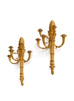 A PAIR OF EMPIRE GILT-BRONZE WALL LIGHTS ATTRIBUTED TO ANDRÉ-ANTOINE RAVRIO, CIRCA 1810 | 