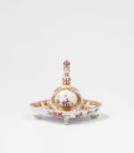 A Meissen Table Bell and Stand, Circa 1730