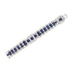 Sapphire and Diamond Bracelet |  卡地亞 | 藍寶石配鑽石手鏈