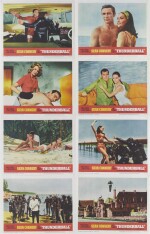 THUNDERBALL (1965) COMPLETE SET OF EIGHT LOBBY CARDS, US 