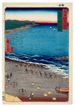 Utagawa Hiroshige (1797-1858) |  Kazusa Province: Yasashi Bay, Common Name: Kujukuri (Kazusa, Yasashika ura, torina Kujukuri) |  Edo period, 19th century