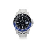 ROLEX | REFERENCE 126710 GMT-MASTER II 'BATGIRL'  A STAINLESS STEEL AUTOMATIC DUAL TIME WRISTWATCH WITH DATE AND BRACELET, CIRCA 2019 