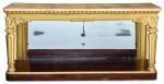 A GEORGE IV GILTWOOD AND ROSEWOOD CONSOLE TABLE, CIRCA 1820, ATTRIBUTED TO GILLOWS