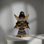 A Naruto-nari kabuto [wave-shaped helmet] and mempo [face mask] | Edo period, 18th century 