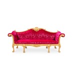 An early George III giltwood sofa, designed by Robert Adam and made by Thomas Chippendale, 1765