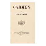 Carmen, 1846. Édition originale (rel. par Mercier). + lettre de Mérimée et billet de Georges Bizet