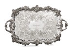A Victorian silver two-handled tray, Edward, John & William Barnard for Edward Barnard & Sons, London, 1851,