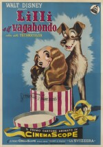 Lady and the Tramp/ Lili e il Vagabondo (1955), poster, Italian