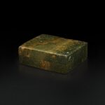 A dendritic agate rectangular box and cover, Mark and period of Qianlong |  清乾隆 樹紋瑪瑙長方蓋盒 《大清乾隆年製》 款