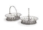 A pair of George III silver baskets, Thomas Heming, London, 1767,