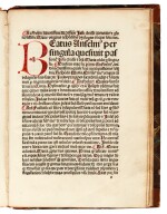 Textoris, Sermo de passione Christi, [Basel, 1486], nineteenth-century half calf