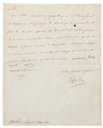 Lettre autographe signée au prince Eugène Napoléon. Osterode 30 mars 1807. 1 p.