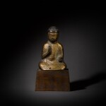 A bronze seated figure of Yakushi Nyorai (Bhaisajyaguru) | Nanbokucho period, 14th century