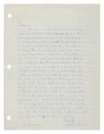 Autograph letter signed ("Eternally, Tupac A. Shakur"), to Cosima [Knez], [Marin City, California, ca late winter, early spring 1989].