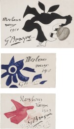 GEORGES BRAQUE | THREE GREETING CARDS (SEE V. P. 301)