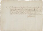 King Edward IV | Letter signed, to the Duke of Brittany, confirming a commercial treaty, 15 March 1476