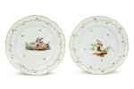 Two Dutch Porcelain Ornithological Plates, Circa 1782-84