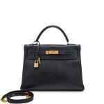 Vert Anis Lizard Kelly Pochette Ruthenium Hardware, 2005, Luxury Handbags:  Vintage Icons from the Wolf Collection, 2023