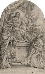 The Madonna and Child with Saints Filippo Neri and Nicola of Bari