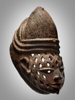Yoruba-Nago Helmet Mask, attributed to Arobatan, Pobè, Republic of Benin