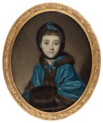 RICHARD COSWAY, R.A. | PORTRAIT OF A YOUNG GIRL, CIRCA 1765