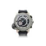 TWINS TITAN GMT A LIMITED EDITION TITANIUM DUAL DIALLED, DUAL TIME, FLY-BACK CHRONOGRAPH WRISTWATCH WITH DATE CIRCA 2010