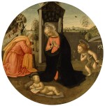 THE PSEUDO-GRANACCI, POSSIBLY IDENTIFIABLE AS POGGIO POGGINI | THE HOLY FAMILY WITH THE INFANT SAINT JOHN THE BAPTIST IN A LANDSCAPE