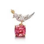 ‘Bird on a Rock’ Tourmaline and Diamond Brooch | 蒂芙尼 Schlumberger 設計 | 'Bird on a Rock' 碧璽 配 鑽石 胸針