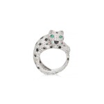 Onyx, emerald and diamond ring, 'Panthère'