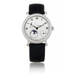 PATEK PHILIPPE | REF 5054 WHITE GOLD WRISTWATCH WITH DATE, POWER RESERVE AND MOON PHASE INDICATION CIRCA 2000