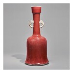  A RARE COPPER-RED-GLAZED 'LANGYAO' MALLET VASE,  QING DYNASTY, KANGXI PERIOD