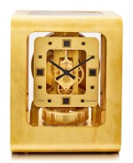 JAEGER-LECOULTRE | ATMOS, REFERENCE 5921, A RED-GOLD PLATED BRASS ATMOS CLOCK, CIRCA 1975